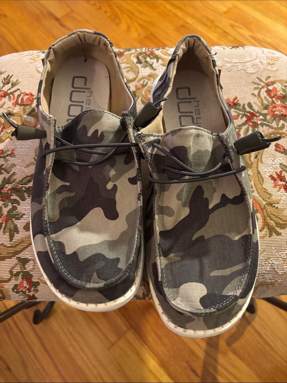 Hey Dude Kids' Camo Slip-On Sneakers - Green, Brown
